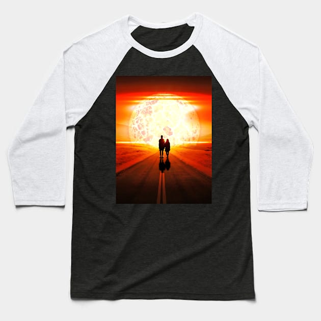 The Sun Baseball T-Shirt by Gringoface